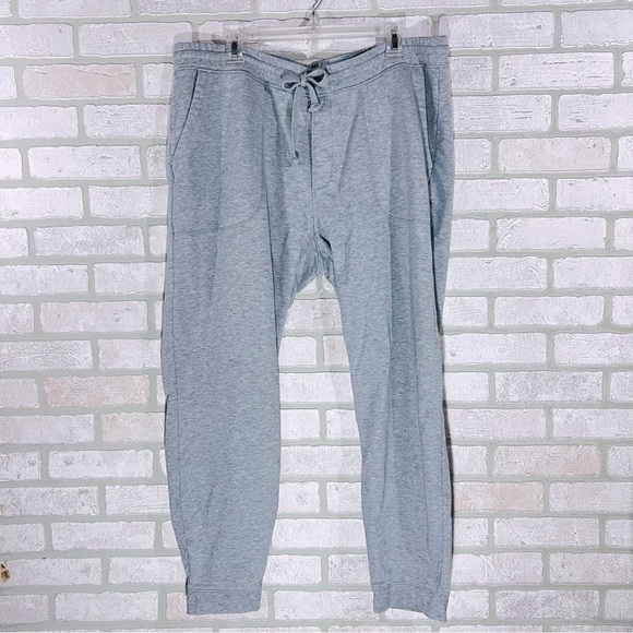 Vince Men's French Terry Heather Gray Jogger Pants Size XL - Picture 5 of 14